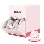 Grind Extra Dark Blend Coffee Pods – Pack of 100 Coffee Capsules – Nespresso® Original Machine Compatible Pods – Home-Compostable Coffee Pods – Notes of Raw Cacao, Brown Sugar and Dark Chocolate