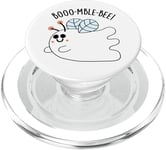 Jeu de mots amusant en forme de fantôme Boo-mble-bee PopSockets PopGrip pour MagSafe