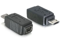 DELOCK – Adapter USB micro-B male to USB Mini 5 pin female (65063)