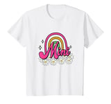 Youth Mama & Mini Retro Rainbow Mommy & Me Mom & Daughter Matching T-Shirt