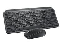 Logitech Mx Keys Mini Combo For Business - Tastatur- Og Mussett - Bakbelysning - Trådløs - Bluetooth Le - Qwerty - Us International - Grafitt