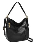 Fossil Sac pour femmes Jolie, Hobo en cuir/polyuréthane noir 30,48 cm L x 12,7 cm l x 33,02 cm H ZB1434001