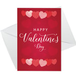 Valentines Day Card Cute Stripe Valentine For Girlfriend Wife Husband Boyfriend