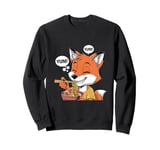 Yum Fox Ramen Lover Cute Japanese Food Design Sweatshirt