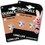 4 x DURACELL CR2016 3V Lithium Button Batteries Coin Cell DL2016 2016 Long Exp