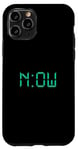 Coque pour iPhone 11 Pro Bleu sarcelle Aqua Graphic The Time Is Now