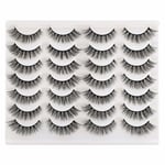 Fransar Lösögonfransar Cat Eyes Wispy Naturliga Faux Mink Fransar 14 Par Pack Lätt Volym Korta Falska Ögonfransar Multipack