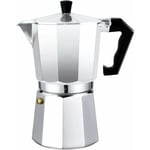 Cafetière italienne Moka Express en Aluminium Expresso - Couvert Transparent (9 Tasses 450 ml)