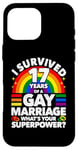 iPhone 16 Pro Max 17th Wedding Anniversary 17 Years Gay Marriage Husband Case