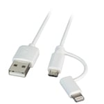 EFB ELEKTRONIK USB-kabel - USB til Lightning/Micro-USB Type B - 1 m