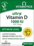 Vitabiotics Ultra Vitamin D Tablets 1000IU Optimum Level - 96 Tablets