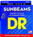 DR Strings SUNBEAMS SHORT SCALE 45-105 Jeu de Cordes pour Guitare Basse