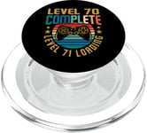 Level 70 Complete Level 71 Gamer vidéo 70e anniversaire PopSockets PopGrip pour MagSafe