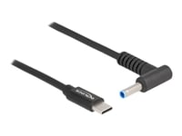 Delock - Strømkabel - 24 Pin Usb-C (Hann) Til 4,5 Mm X 3,0 Mm Dc-Jakk (Hann) Vinklet - 20 V - 3 A - 1.5 M - Svart