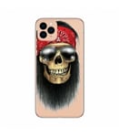 Coque Iphone 11 PRO MAX mort grunge bandana rouge motard