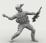 Unpainted 1/16 Modern US Special Force Soldier Resin Figure Model Kit Unassemble