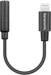 Câble Adaptateur Femelle 3,5 Mm Trrs Vers Lightning, Sr-C2002 Câble Micro Lightning 3,5 Mm Vers Apple Certifié Mfi Compatible Avec Les Smartphones Et Tablettes Iphone, Ipad (6 Cm)