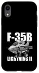 Coque pour iPhone XR F-35B Dessin animé amusant avions de chasse militaire