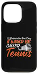 Coque pour iPhone 13 Pro Jeu d'amour pour joueur de badminton