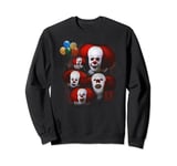 IT (1990) Many Faces of Pennywise Sweatshirt