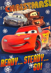 Disney Pixar Cars Ready Steady Go! Christmas Card with Puzzle Activity Hallmark