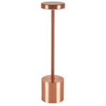 Metal USB Touch Bordlampe - Genopladelig - Rosa guld