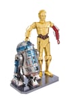 Star Wars C3P0 and R2D2 Metal Earth Gift Box 3D Laser Cut Model DIY Kit MMG276