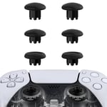 eXtremeRate EDGE Sticks Swappable Thumbsticks for PS5 Controller, Custom Black Replacement Interchangeable Analog Stick Joystick for PS5, for PS4 All Model Controllers Universal - WITHOUT Controller