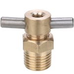 Valve de vidange en cuivre plaqué aluminium, 1/4 pouce NPT 12mm de diamètre pour réservoir de compresseur d'air pièce de rechange