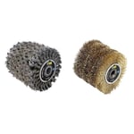 Fartools 110884 Brosse Fibre Métal Torsadé pour Rénovateur & Brosse fil laitonné 0,3mm Ø120mm/L100mm