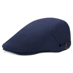 Peaked Cap Herr Flat Cap Svart Körning Cabbie Jakt Flat Cap N