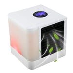 HLSP Portable Air Conditioner, Mini Portable Air Cooler Humidifier, 7 Colors Light USB Fan for Home Room Office Dorms