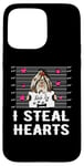 Coque pour iPhone 15 Pro Max Shih Tzu I Steal Hearts Valentine Dog Funny Valentines Day