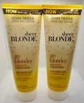 2x John Frieda Sheer Blonde Go Blonder Lightening Conditioner 250ml