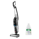 BISSELL CrossWave® HF2, Hard Floor Cleaner, Vacuum & Mop Hard floors in one go​, Quick Start, Two Tanks, Lightweight, Corded, For Hard Floors, 74.3 dBA, Black/Blue, 3845E