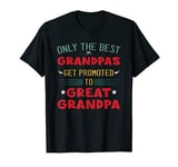 Mens Only The Best Grandpas Get Promoted To Great Grandpa T-Shirt