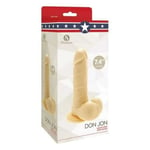 S Pleasures Dildo Don Jon Beige 18,5 cm Realistisk vibrerande dildo