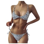 Dames Mode Polka Dot Imprimé Léopard Bikini Coupe Sexy Maillot De Bain En Dentelle 丨 Cravate Bikini Ensemble Maillots De Bain Maillots De Bain Maillots De Bain Femmes Maillots De Bain Sexy Femmes