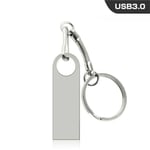 PEN DRIVE-Clé usb 3.0,support à mémoire de 2tb 64gb 256gb 128gb 512gb,disque flash en métal - Type Argent-2 TO