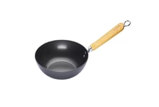 KitchenCraft World of Flavours Classic Oriental Carbon Steel 2cm Non-Stick Wok