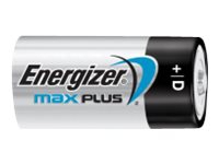 Batteri Energizer® Alkaline Max Plus™, D, 1,5 V, pakke a 2 stk