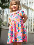 Frugi Baby Organic Cotton Lettie Dress, Orange Blossom