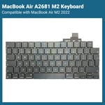 Apple MacBook Air M2 13" Replacement Keyboard UK A2681 2022