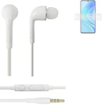 Earphones pour Huawei nova Y70 Plus in ear headset stereo blanc