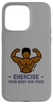 iPhone 15 Pro Max Exercise Your Body and Mind Health Fitness Gym Trainer Hiit Case