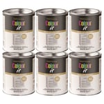 6x Paint Factory White Matt Tin Paint Fast Drying for Interior Exterior 300ml