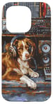 Coque pour iPhone 15 Pro Nova Scotia Retriever Toller Peinture chien amateur de musique