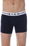 RICH JOHN RICHMOND Underwear Blue Cotton Stretch Brand Boxer Brief 2-Pack US S