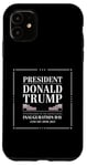 Coque pour iPhone 11 « 20 janvier 2025 : Donald Trump revient en tant que président »