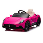 Voiture porteur éléctrique Turbo Challenge Maserati Sonique avec radiocommande Rose